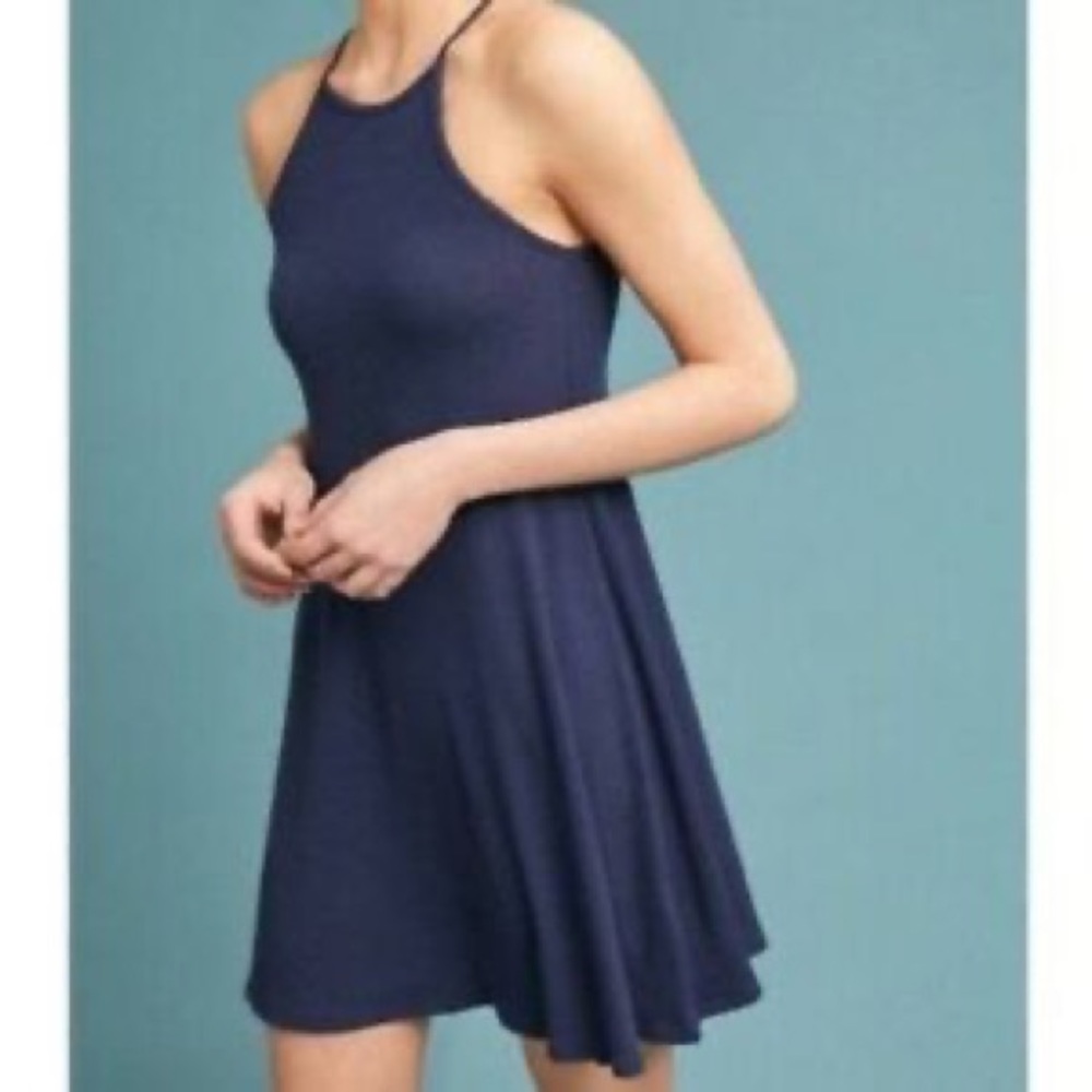 Anthro Saturday Sunday Navy Tank Dress